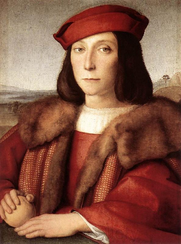 RAFFAELLO Sanzio Young Man with an Apple Norge oil painting art